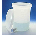 Image of Nalge Nunc Heavy-Duty Cylindrical Tanks with Spigot, High-Density Polyethylene, NALGENE 11102-0007