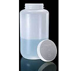 Image of Nalge Nunc Large Sample Bottles, High-Density Polyethylene, Wide Mouth, NALGENE 2120-0005