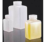 Image of Nalge Nunc Rectangular Bottles, High-Density Polyethylene, Wide Mouth, NALGENE 2007-0004 Translucent, Pack of 12