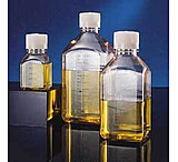 Image of Nalge Nunc Square Media Bottles, PETG, Sterile, Graduated, NALGENE 2019-1000, Case of 24
