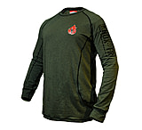 Image of National Body Armor Knox Fr Long Sleeve Crew Shirt - Military Green F88EF9C7