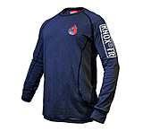 Image of National Body Armor Knox Fr Long Sleeve Crew Shirt - Space Blue 028390F7
