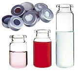 Image of Thermo Scientific Headspace Crimp-Top Vials, Thermo Scientific C4020-36A Aluminum Seals Gray PTFE/Black Butyl