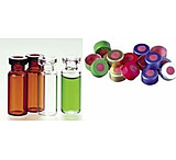 Image of Thermo Scientific Standard Opening Crimp-Top Vials, Thermo Scientific C4012-2W Vials Amber Vials With Id Patch