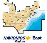 Image of Navionics East, CF, Lakes &amp; Coast
