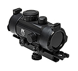 NcSTAR AR Combo/Carry Handle Adapter/Red Reflex Sight w/ Integrated Weaver Mount, Black, KARHDBB130-A
