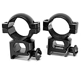 Image of NcSTAR Scope Ring - 1 inch Weaver Ring / Black / Flat Stud-high RB11-2