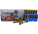 NEMO Arms 5.56mm 55 grain Full Metal Jacket Boat Tail (FMJBT) Brass Cased Rifle Ammunition