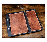 Image of NeoMag Leather Bottom EDC Tray - Black Tray, Antique Brown Leather, Yes 69486CEF
