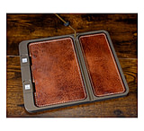 Image of NeoMag Leather Bottom EDC Tray - Burnt Bronze, Antique Brown Leather, Yes DE44848A