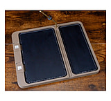 Image of NeoMag Leather Bottom EDC Tray - FDE Tray, Black Leather, Yes 98DED087
