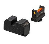 Night Fision Optic Height Fiber Sight Set, Glock 17/19/45/48 w/ RMR/507c/SRO/ACRO, Red Front, Black, GLK-001-330-353-RFZX