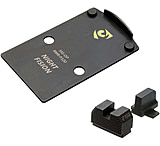 Image of Night Fision RMR Cut/507c Holosun Adapter Plate + Blacked Out Sights Combo