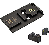 Image of Night Fision Aimpoint ACRO Adapter Plate + Tritium Ylw Front Sight Combo