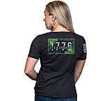 Image of Nine Line Apparel 1776 Women's V-neck T-shirt Grey X-large