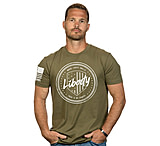 Image of Nine Line Apparel Liberty Crcl Men's T-shirt Green Medium