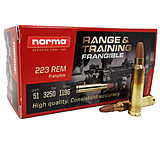 Norma Range Training Frangible .223 Remington 51 Grain Norma Frangible Brass Cased Centerfire Rifle Ammunition