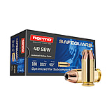 Norma Safeguard .40 S&amp;W 180 Grain Jacketed Hollow Point Brass Cased Pistol Ammunition