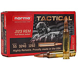 Norma Tactical .223 Remington 55gr FMJ Brass Cased Centerfire Rifle Ammunition
