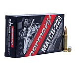 Norma Match Ammunition .223 Remington 77 Grain Sierra MatchKing Boat Tail Hollow Point Brass Cased Centerfire Rifle Ammunition