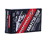 Norma Match Ammunition .308 Winchester 168 Grain Sierra MatchKing Boat Tail Hollow Point Brass Cased Centerfire Rifle Ammunition