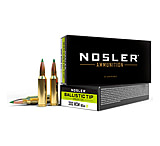 Nosler Ballistic Tip .300 Winchester Short Magnum 165 Grain Boat Tail Soft Point Brass Cased Centerfire Rifle Ammo, 20 Rounds, 61035