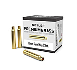 Image of Nosler Unprimed Brass Rifle Cartridge Cases 25/ct 8mm Rem Mag 01E7920A