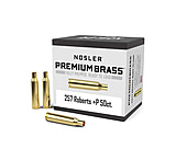 Image of Nosler Unprimed Brass Rifle Cartridge Cases 50/ct .257 Roberts +P 51381FED
