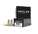 Nosler ASP Suppressor Ready 9mm 147 Grain Jacketed Hollow Point Brass Cased Cased Pistol Ammunition