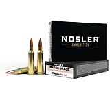 Nosler Match Grade .22 Nosler 77 Grain Custom Competition Brass Cased Centerfire Rifle Ammo, 20 Rounds, 60016