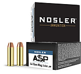 Image of Nosler .44 Remington Magnum 240 Grain Assured Stopping Power Jacketed Hollow Point Brass Cased Pistol Ammunition