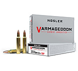 Image of Nosler Varmageddon .223 Remington 62 Grain Flat Base Hollow Point Brass Cased Centerfire Rifle Ammunition