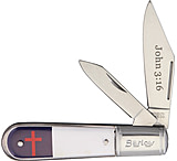 Image of Novelty Cutlery Christian Flag Barlow Folding Knife