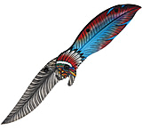 Image of Novelty Cutlery Feather Linerlock A/O Folding Knife