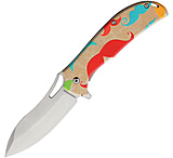 Image of Novelty Cutlery Mustache Linerlock A/O Folding Knife