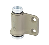 Image of Noveske Single Cell Offset, Weapon Light Body Mount, Compatible with Surefire E-Series and 3 Volt Scout Light, Left handed, Anodized Finish, Flat Dark Earth