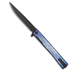 Image of Ocaso Knives Ocaso Solstice Liner Lock Knife Lightning Strike Titanium 3.5 Black PVD C52036F5