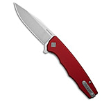 Image of Ocaso Knives Ocaso Strategy Liner Lock Knife Red Aluminum 3.5 Satin 29RDS CA0A350F