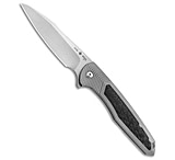 Image of Ochs Worx Solarstorm EDX Frame Lock Knife Black Twill Carbon Fiber 3.4 Satin D8221680
