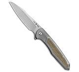 Image of Ochs Worx Solarstorm EDX Frame Lock Knife Olive Drab Micarta 3.4 Satin 0104558D
