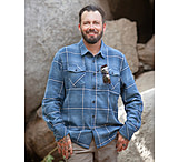 Image of Off The Grid Destroyer Flannel - Pale Blue B769FCE1