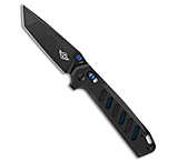 Image of Oknife Rubato Rail Lock Black/Blue G-10 3.50 Black Stonewash 154CM B972ABD6
