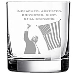 Image of Old Southern Brass Still Standing The Iconic Moment Trump Stands Tall Whiskey Glass