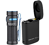 Image of Olight Baton 3 Premium Edition 1200 Lumens LED EDC Flashlight with Wireless Charging Case