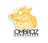 Image of Ombraz Orange Wolfy Boi Sticker 1EE14BE9