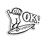 Image of Ombraz Thumbass! Sticker 96BCFD6B