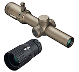 Image of OP Exclusive - Bushnell Elit Tactical SMRS II Pro 1-6.5X24mm Rifle Scope, 30mm Tube, Close Quarters Ballistic Drop Compensation Reticle, Flat Dark Earth, Box, ET71624P w/ TRYBE Optics Enhancer - Magn