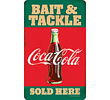 Image of Open Road Brands Die Cut Emb Tin Bait &amp; Tackle Coca-cola