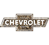 Image of Open Road Brands Die Cut Emb Tin Sign Camo Chevrolet Bowtie