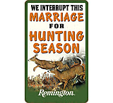 Image of Open Road Brands Die Cut Emb Tin Sign Remington Marriage